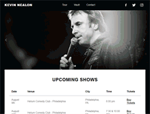 Tablet Screenshot of kevinnealon.com